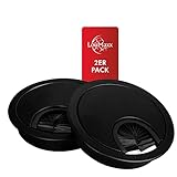 ✔️Versatilidad: el pasacables LouMaxx negro se puede bloquear girando con el anillo exterior. Incluso los cables rígidos y gruesos no pueden empujar la tapa de la caja de cables hacia arriba. Por lo tanto, la salida de cable LouMaxx también es ideal para su uso como pasacables de mesa en encimeras, escritorios, mesas de oficina, etc.