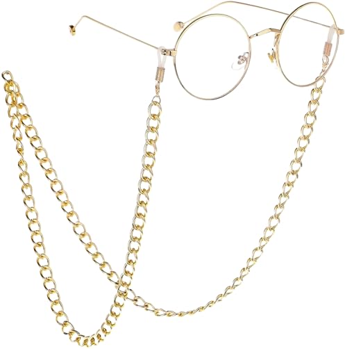 BARBUDDY Unisex Gold Plated Chain For Spectacle Sunglass Glasses Reading Glasses Chain Mask Chain Necklace chain-image-34