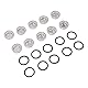 10pcs Bremshause -Zylinder -Sichtglas mit o Ring Motorradbremsbrems -Hauptfenster für Motorrad -ATV -Durchmesser: 18 Mm / 0,7 Zoll Funktion: Ein Bremsbeherrschung Zylinder Anblick G