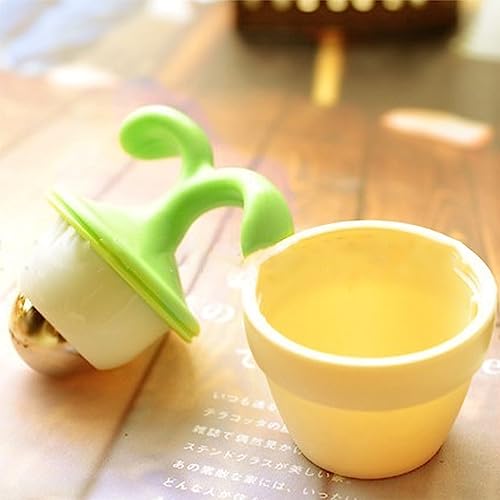 YS0911 Handheld Body Manual Massager Cute Potted Plant Shaped Roller Ball Bead Rel Roller Massager for Legs Electric, Blue