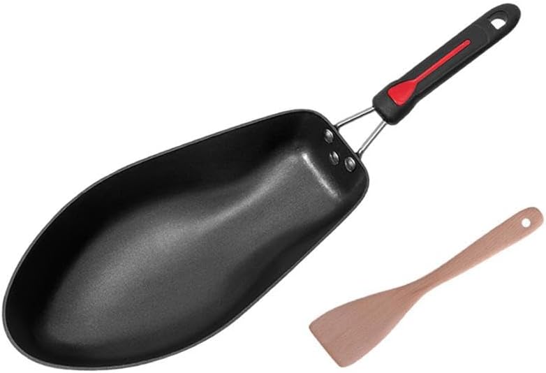 Sartén para pescado, antiadherente y resistente a los arañazos, sartén para asar mariscos de aleación de aluminio, sartenes duraderas con asa,