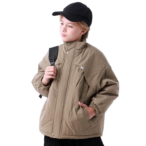 Erasers&pencils Boy's Winter Jacket Thicken Cotton Coat Toddler Outwear Jacket with Warm Fleece3