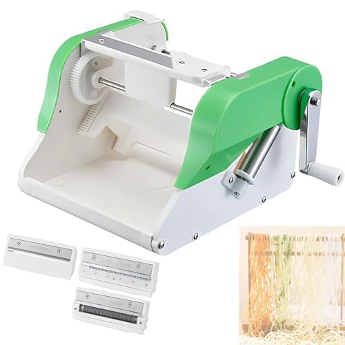 Cortador manual de verduras con 3 cuchillas para cortar y triturar patatas, lechuga y más sin esfuerzo