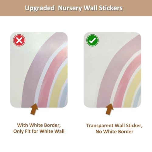 Decal vinilo mediano Arcoiris y Sol para decoración miniatura 2