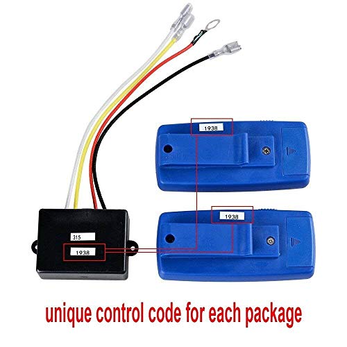 24V 500A Winch Solenoid Relay W/ 2-Pk Remote Control For 6000Lb To 12000Lb Winch #TOP3