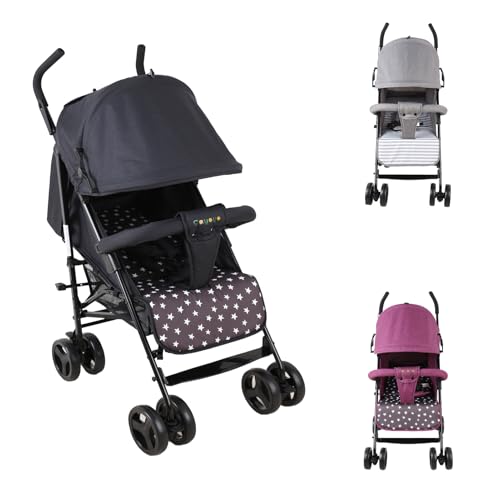 SAYOYO Buggy Faltbar Passend für 6 Monate bis 15 kg, Leichter Kinderwagen mit Korb und Erweitertes...