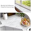 Hode Marble Vinyl Wrap 40cmx600cm, White Granite Sticky Back Plastic Roll, Marble Self Adhesive Wallpaper for Kitchen Countertop Worktop Vinyl Covering #1