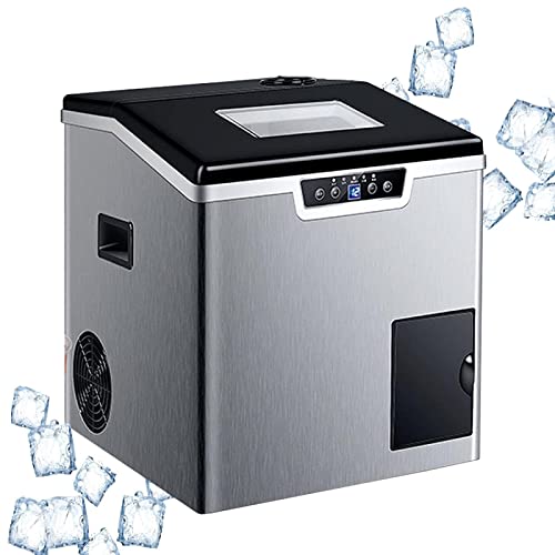 Fabricadora de hielo eléctrica de alta eficiencia, automática, portátil para mostrador, con función de hielo tipo arena, para uso doméstico y comercial