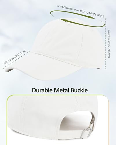 Image of American Trends Baseball Cap for Women Men Adjustable Cotton Dad Hat, Classic Plain Ponytail Hat for Workout & Everyday Wear