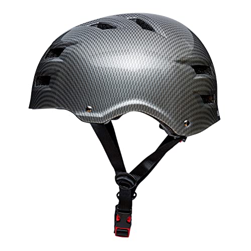 Skullcap Casque de Velo Homme, Femme, Enfant, Casque Trottinette Electrique Adulte, Casque de Vélo, Casque VTT Homme, Sangles Réglables, Casque Velo Route, Trotinette, Skate, Skateboard, BMX, 55-58cm