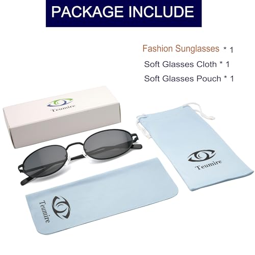 Image of Retro Oval Sunglasses for Women Men Trendy Gold Sun Glasses Vintage Metal Frame Shades