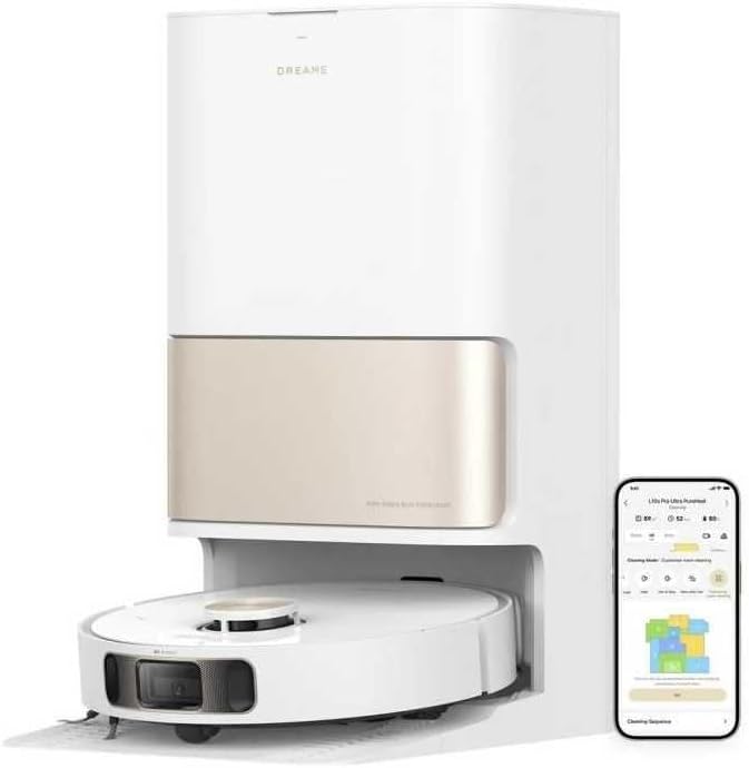 مكنسة روبوت Dreame L10s Pro Ultra Heat بشفط 7000 باسكال وتفريغ ذاتي