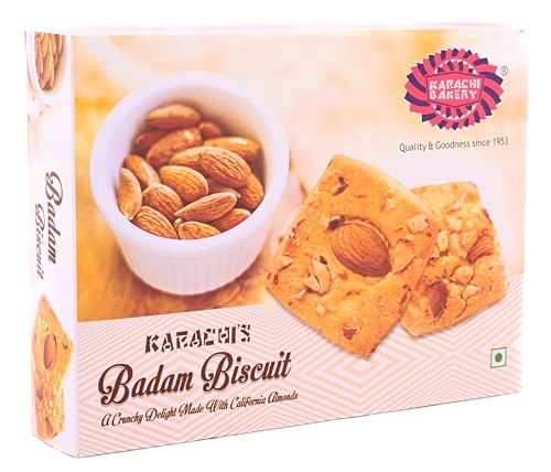 Image of Karachi Bakery Badam Biscuits, 400 g /300 g (Weight May Vary)