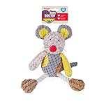 Rosewood Molly Mouse Dog Toy - Soft Squeaky Plush Toy for Small Dogs and Puppies - Cute Mouse Design for Cuddling and Play - Lightweight, Interactive Toy for Indoor Fun