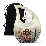 Native American Urn - Large Urns for Human Ashes Adult Male & Female - Urns for Cremation Ashes - Memorial Urns for Ashes - Large Decorative Urn - Large urns for Human Ashes (Size - 10inch)