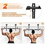 Joist Mounted Pull Up Bar, 3 in 1 Chin Up Bar Ceiling Mount Adjustable Height, 42" Wide Bar for Home Gym Cross Training Strength Building, Up to 350LBS - Image 4