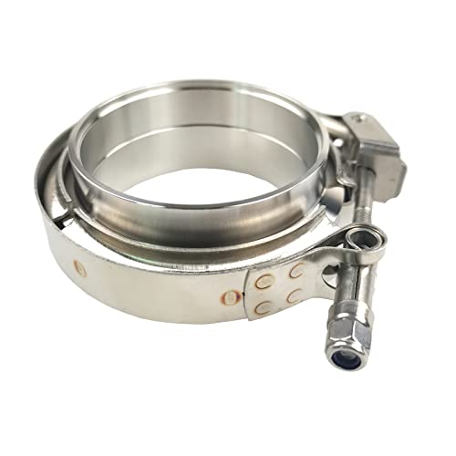 Gaeaauto 2 X 3 Inch Quick Release V Band Clamp With Male Female Flanges 304 Stainless Steel For Turbo Downpipes #TOP6