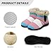 Transgender Pride Flag Snow Boots for Women -Fashion Winter Warm Snow Boots Anti-Slip outdoor Furry bootie for men women