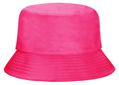 Image of Rosoz 1 & 2 Pack Bucket Hat for Women Men Summer Travel Beach Sun Hat Outdoor Cap Unisex Bucket Hats