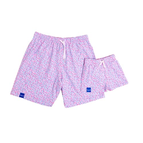 Father Son Retro Speckle Matching Swimsuits