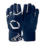 EvoShield Carbyne Adult Batting Gloves with Strap - Navy, X-Large