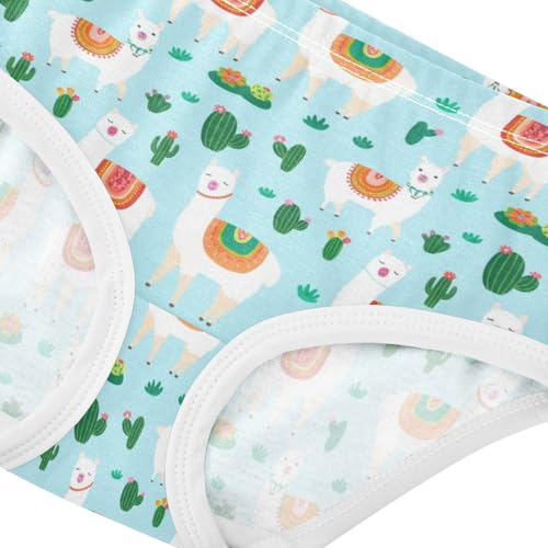 Joisal Girls Underwear Toddlers 2t Cotton Cute Panties Girl Fun Underpants Briefs Cute Cartoon Lamb Blue4