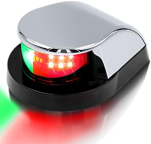 Obcursco Boat Navigation Lights, Marine LED Navigation Light, Boat LED Bow Light. Ideal for Pontoon, Skiff, and Small Boat
