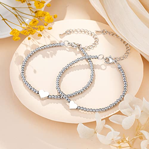 UNGENT THEM Mother and Daughter Bracelets Mother's Day Gifts for Grandma Granddaughter Mom Daughter4