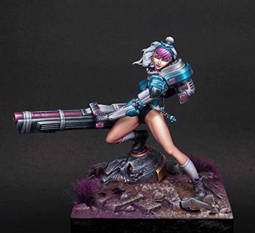 Figura modelo 1/24 Fantasy Machinery Girl 75mm resina miniatura 1