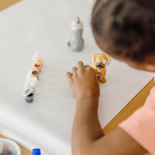 Image of Melissa & Doug Created by Me! Pet Figurines Craft Kit (Resin Dog and Cat, 6 Paints, Paintbrush)