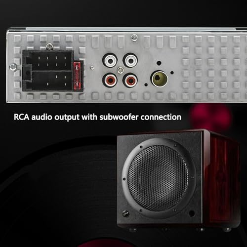 Receptor Estéreo Automotivo BT, Portas USB Duplas, Suporte para Cartão de Memória, Tecnologia BT Com