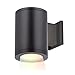WAC Lighting DS-WS05-SS-CC-BK Tube Architectural 5" LED Color Changing Wall Light Straight Spot Beam, Single, Black