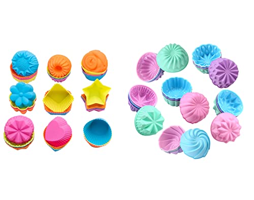 To encounter 60 Pack Silicone Cupcake Baking Cups
