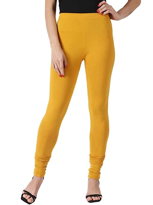 Image of Ultra Soft Cotton Slim fit Solid Color Attractive Casul wear Leggings for Womens - Pack of 2 pcs