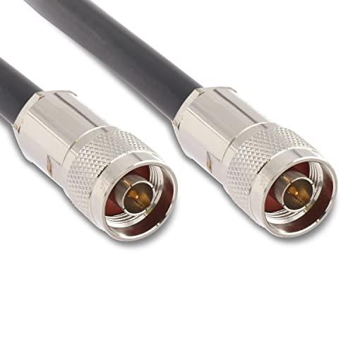 RANGEFUL N Type Cable 3m 9.8ft Ultra Low Loss Coax Cable 8D-FB diameter 11.1mm Extension Lead Black N Male to N Male Coaxial 50ohm for 4G 5G Router Aerial WIFI GPS Antenna - Image 2