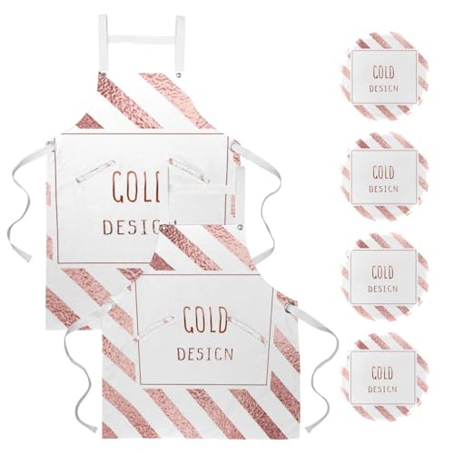 Tablier de cuisine pour pâtisserie et nettoyage de la maison style rayé