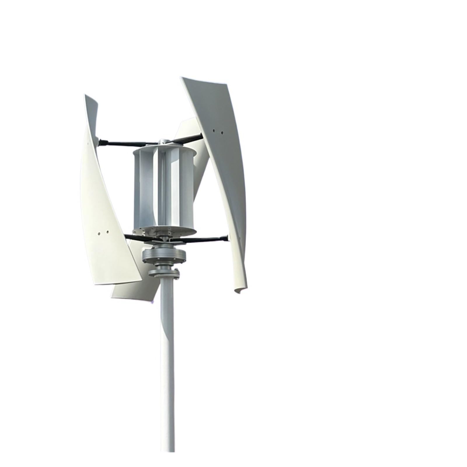 Gqnblvhzupdm Bianco Vertical Wind Turbine 3000W Wind Turbine Generator Complete Household Energy Storage System Low Noise High Efficiency 48V 24V(48V)
