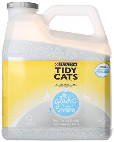 Tidy Cats Cat Litter, Clumping, Glade, 14-Pound Jug.