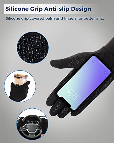 Aegend DD-03-0040-S Running Gloves Women Men Touch Screen Cycling Sports Mittens Liners Warm Gloves thumb #2