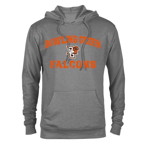 Sport Your Gear Officially Licensed Bowling Green Falcons CLS17 Distressed Retro Pullover Hoodie Sweatshirt Athletic Heather Large – Bowling Green State Collegiate Apparel