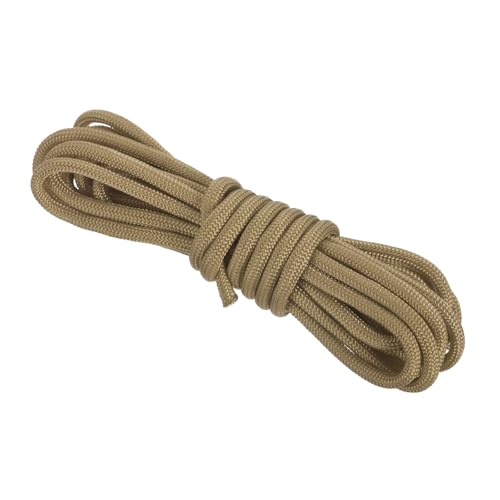 Rebower 550 Paracord Rope 10ft, 4mm Thin Paracord Nylon Cord 7-Strand Core [for Tent Camping Outdoor Gear] - Light Brown
