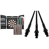 Arachnid Cricket Maxx 4.0 Electronic Dartboard Set, Black & Viper Dart Accessory: Tufflex II 2BA Thread Soft Tip Dart Points, Black, 500 Pack