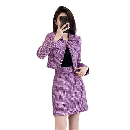 Tailleur jupe en tweed pour femme, l'ensemble parfait pour vos rendez-vous