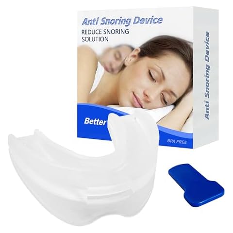 Anti-Snoring Mouthpiece Device Mouth Guard, Reusable Snore Devices Stopper, Comfortable Stop Snoring Solution for Men and Women, Large Cover