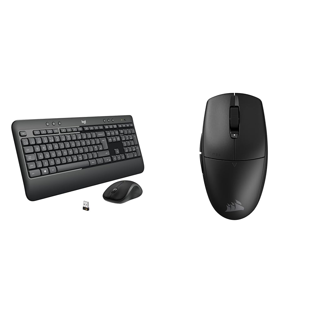 Logitech MK540 Combo Clavier & Corsair M55 Wireless Souris de Jeu