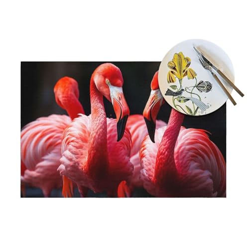Set de table flamant rose pour repas en terrasse et intérieur chic - 7