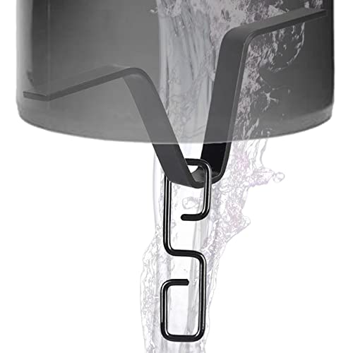 Fowybe Cadenas Lluvia - Gancho canalón Cadena Lluvia en Forma V a Prueba Herrumbre Adecuado para Salida bajante | canalón Cadena Lluvia