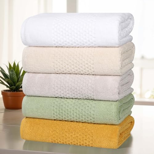 Superior Playa Zero Twist Cotton Medium Weight Small Towels, for Kitchen, Bathroom, Shower, Spa, Plush, Quick Dry, Ultra-Soft Essentials, Waffle Textured, Face Towels Washcloths, Set of 12, Gold by SUPERIOR - Image 7