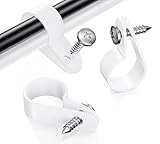 adlkirg 100 Pack 1/2 Inch Rope Light Clips with Stainless Steel Screws, P-Style Rope Light Mounting Clips, Outdoor Cable Clips for Christmas Parties Wedding