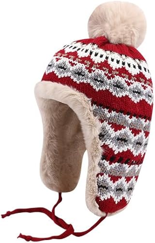 Spevert Winter Hats for Women Knit Beanie Soft Warm Fleece Lined Warm Earflap Ja
